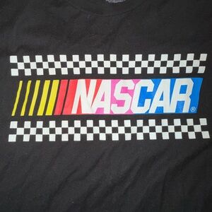 NASCAR Black Tee with Vibrant Logo